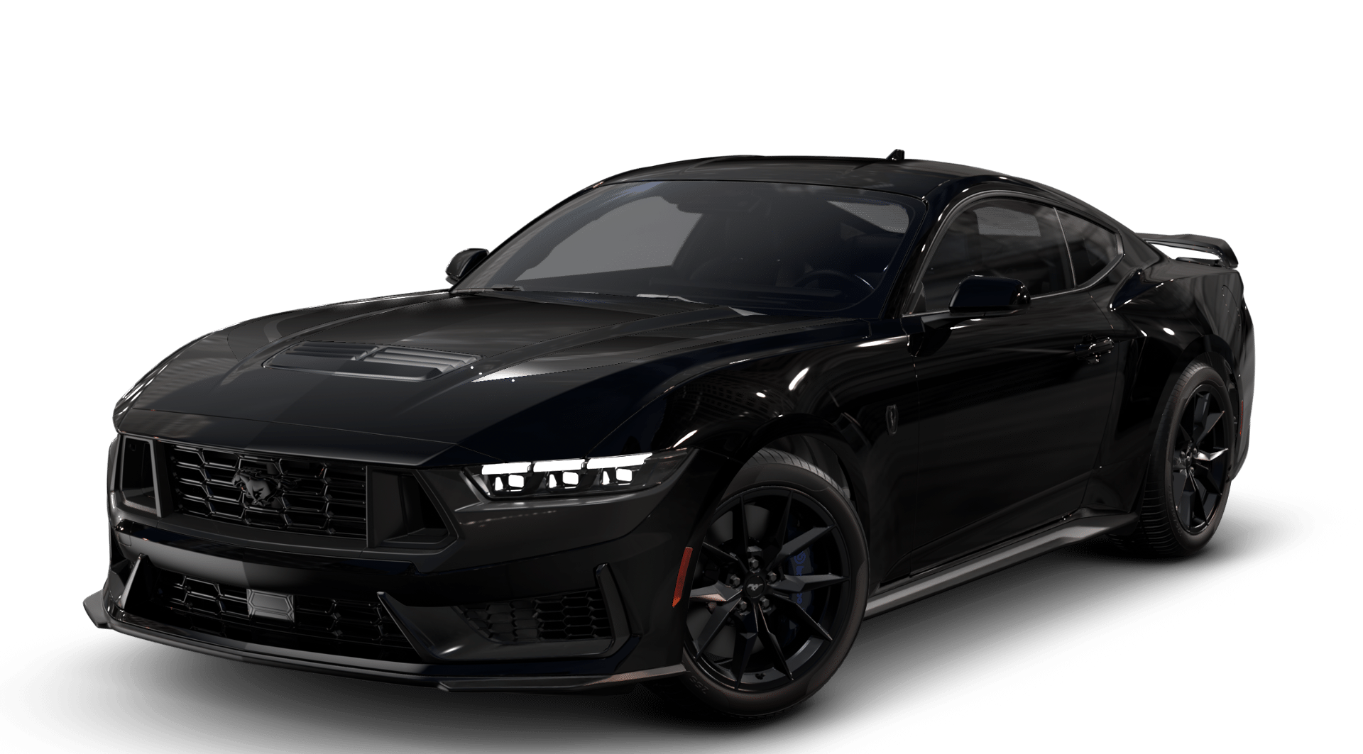 Shadow Black 2024 Ford Mustang Coupe Rear-Wheel Drive 6-Speed Manual