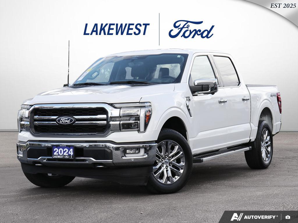 Star White Metallic Tri-Coat 2024 Ford F-150 Pickup Truck Four-Wheel Drive Automatic