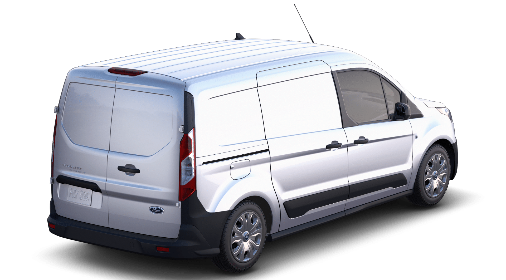 Frozen White 2020 Ford Transit Connect Van  8-Speed Automatic
