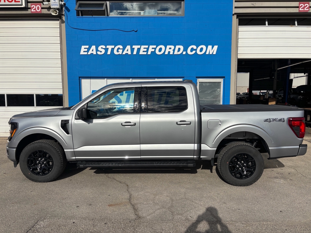 Iconic Silver Metallic 2024 Ford F-150 Pickup Truck Four-Wheel Drive Automatic