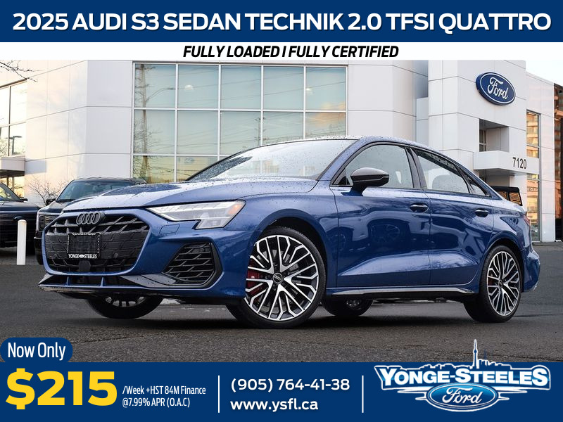 2025 Audi S3 2.0T quattro Technik