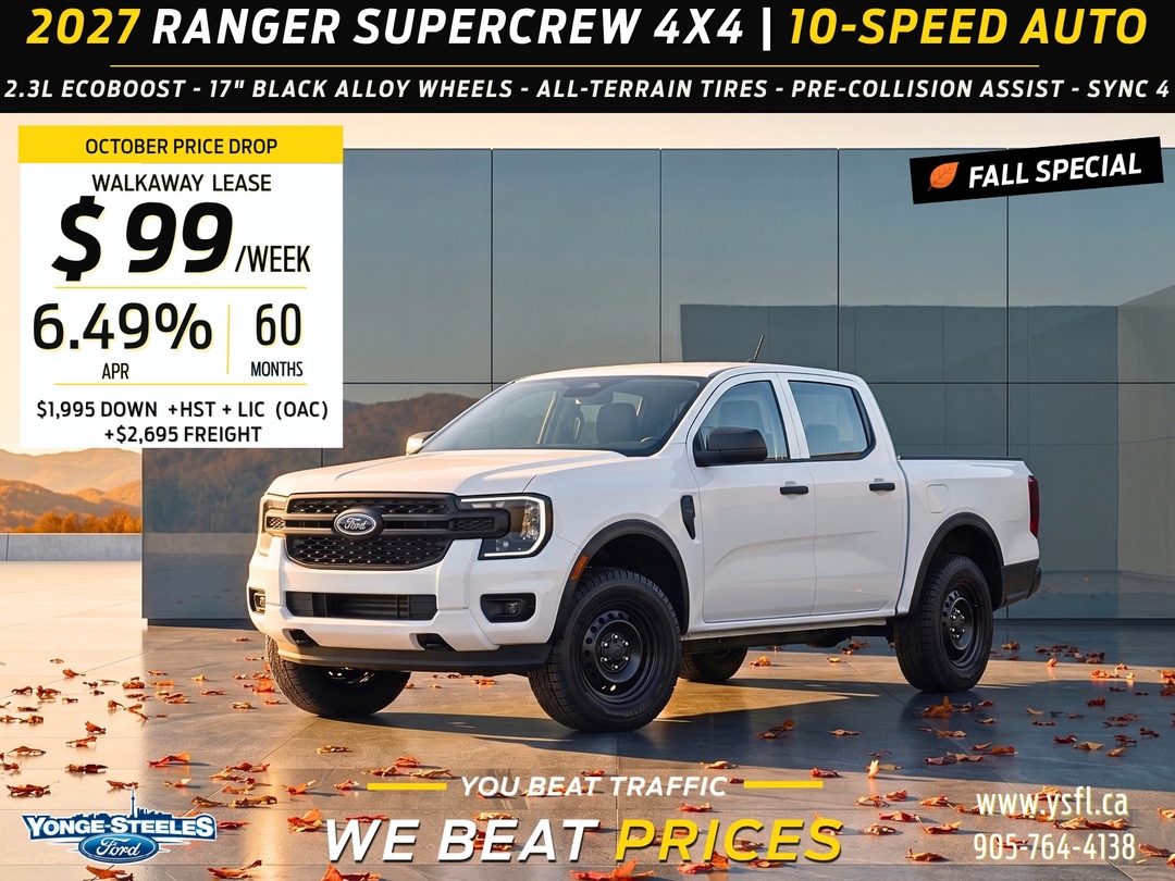 2026 Ford Ranger XL SuperCrew 4WD