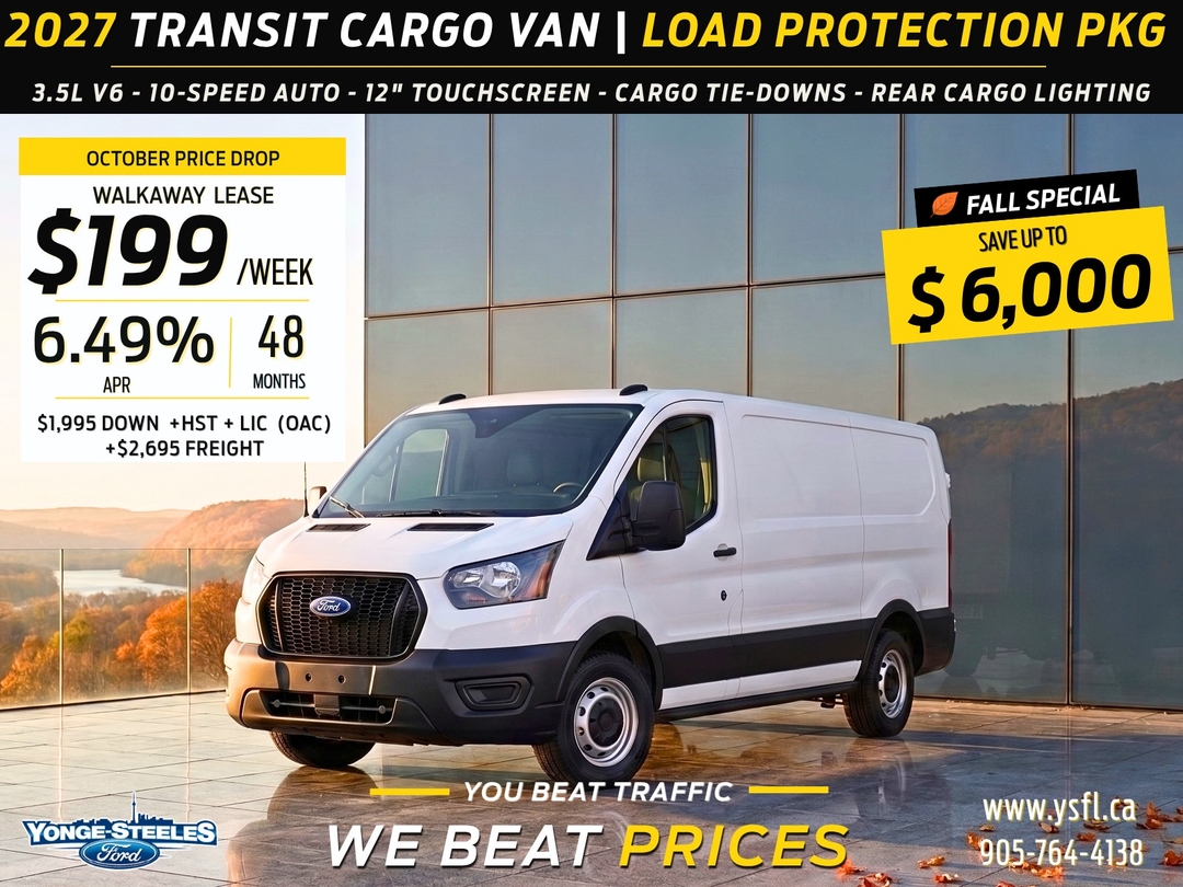 Gray (Carbonized Grey Metallic) 2026 Ford Transit Cargo Van Rear-Wheel Drive 