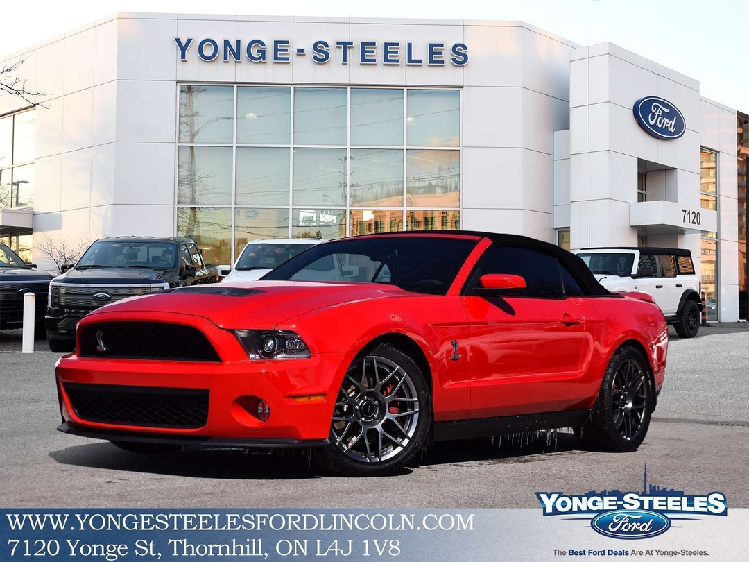 Red 2011 Ford Mustang Shelby GT500 Convertible Rear-Wheel Drive Manual