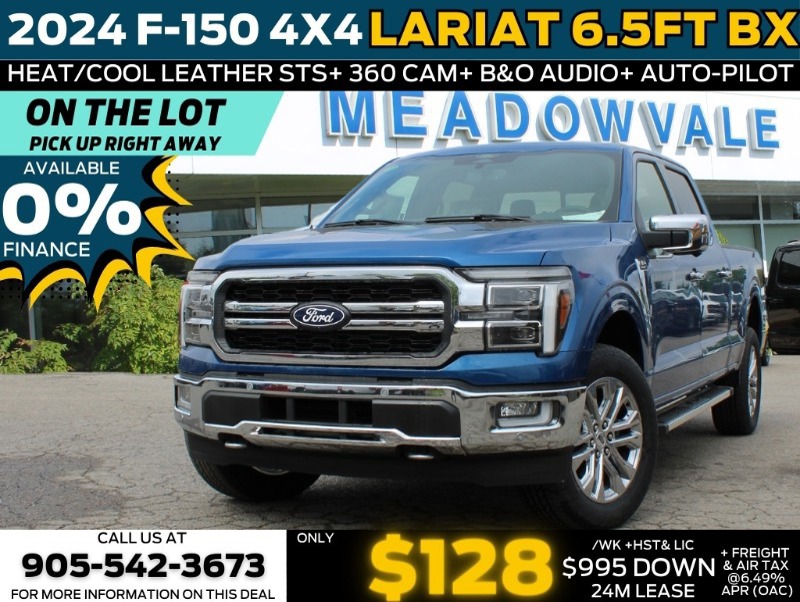 New 2024 Ford F-150 LARIAT #LT19113 Mississauga, ON | Meadowvale Ford