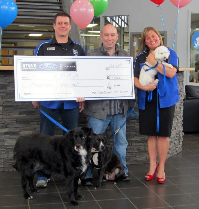 $14,000 donated to the Nanaimo BC SPCA