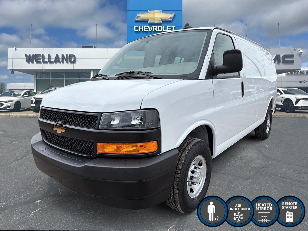 Summit White 2025 Chevrolet Express Cargo Van Rear-Wheel Drive 8-Speed Automatic