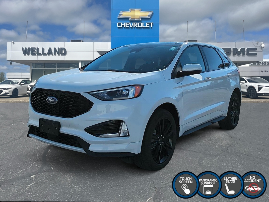 White Metallic 2023 Ford Edge SUV / Crossover All-Wheel Drive 8-Speed Automatic