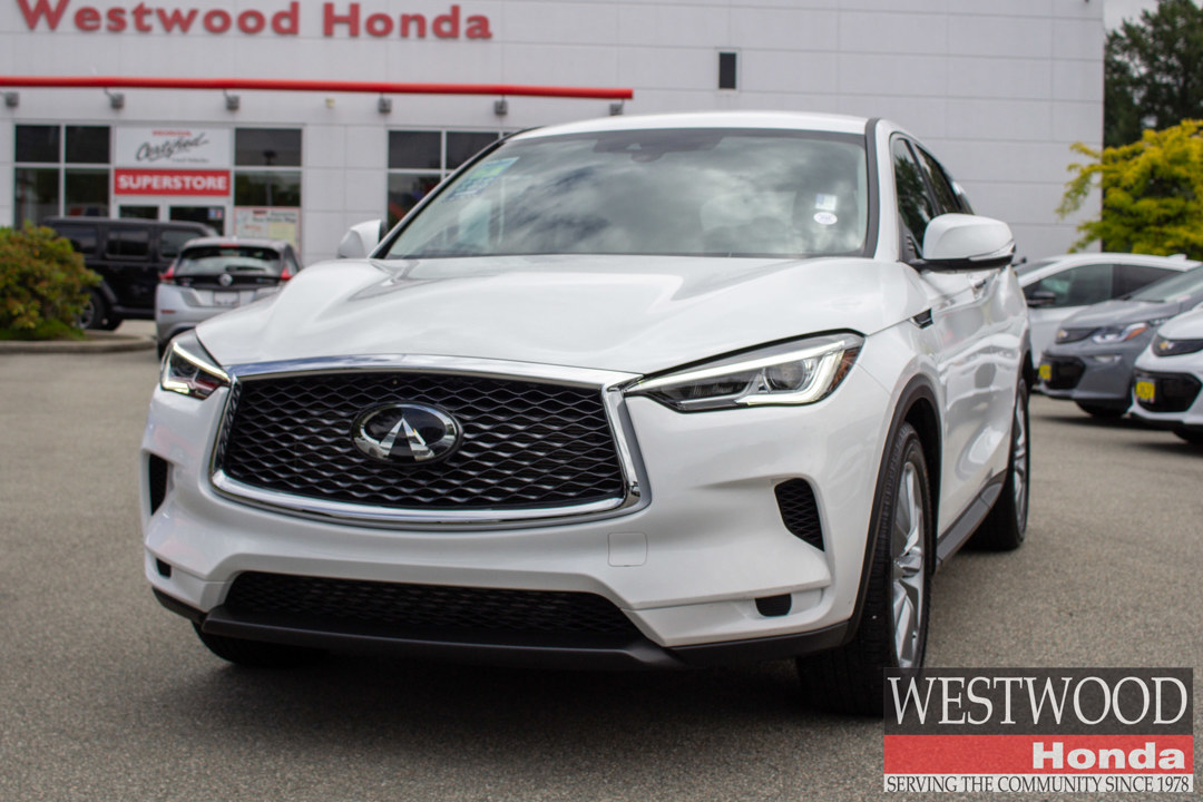 Used 2021 INFINITI QX50 PURE 18808QVAN Port Moody, BC Westwood Honda