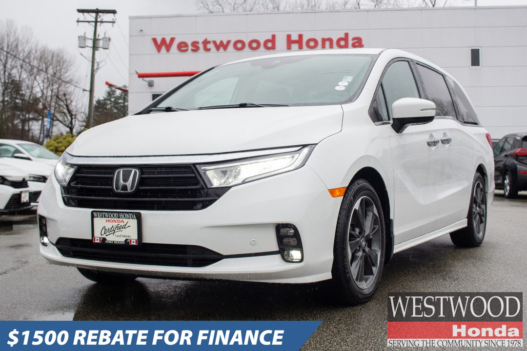 Used 2023 Honda Odyssey Touring 18597QVAN Port Moody, BC Westwood Honda