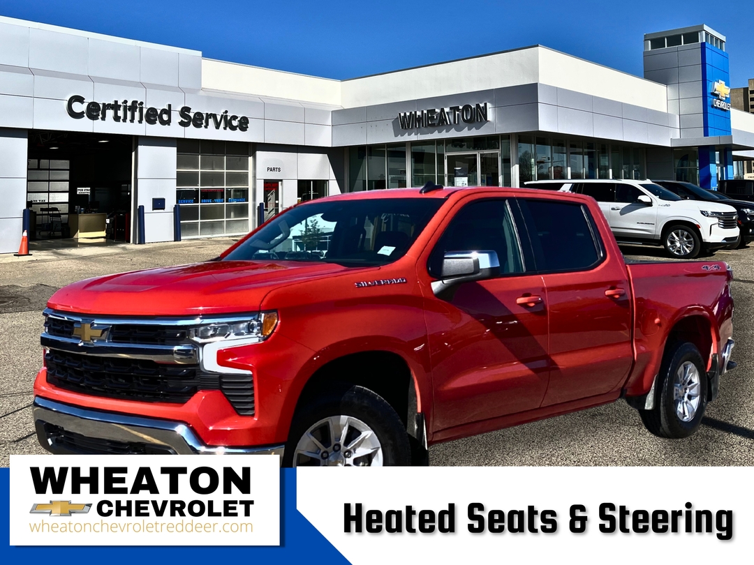 Red Hot 2025 Chevrolet Silverado 1500 Pickup Truck Four-Wheel Drive Automatic