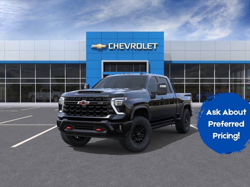 Black 2026 Chevrolet Silverado 2500HD Pickup Truck Four-Wheel Drive Automatic