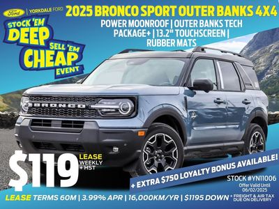 New 2025 Ford Bronco Sport Outer Banks YN11006