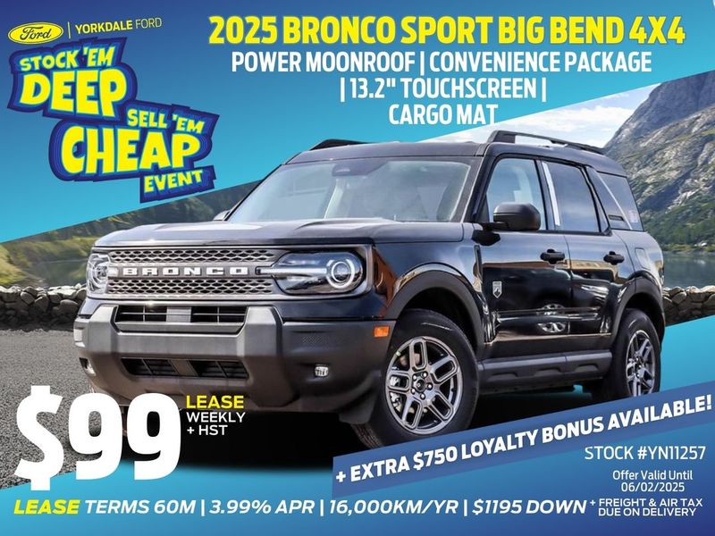 New 2025 Ford Bronco-Sport Big-Bend YN11257