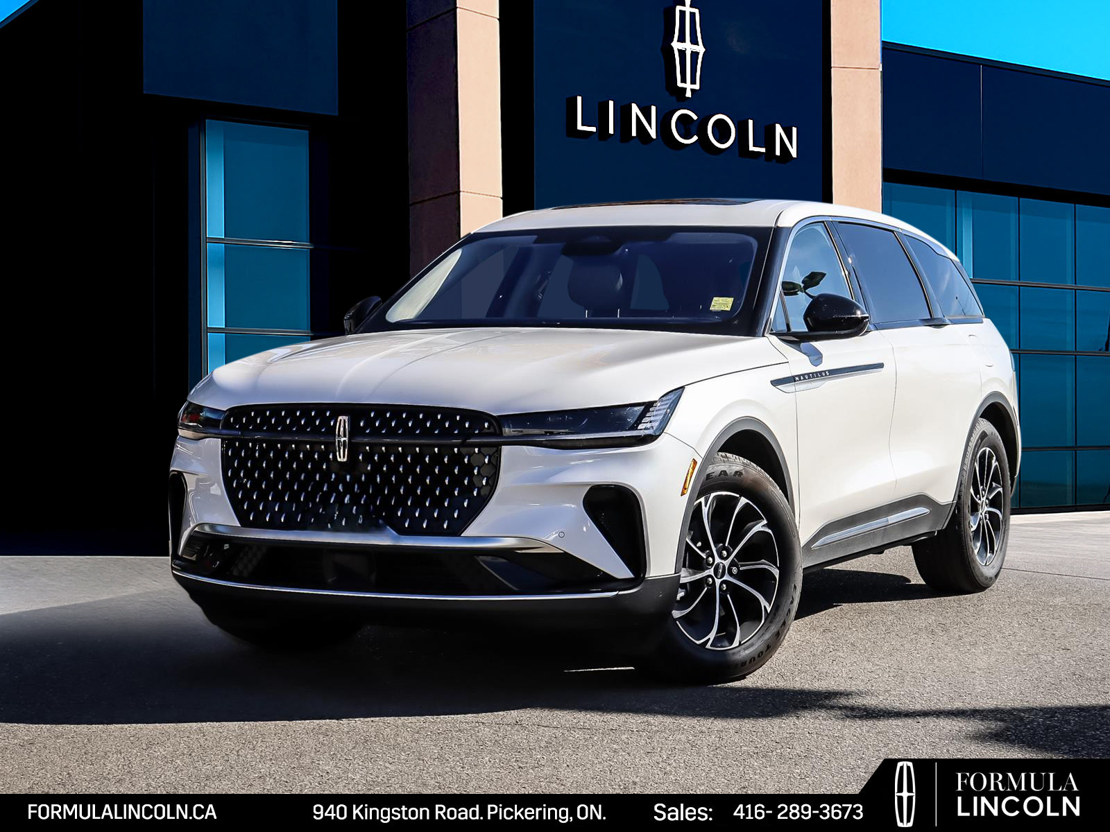 White Platinum Met 3C 2026 Lincoln Nautilus SUV / Crossover All-Wheel Drive 8-Speed Automatic