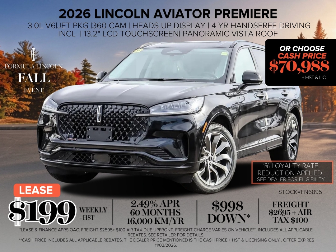  2026 Lincoln Aviator Premiere AWD   