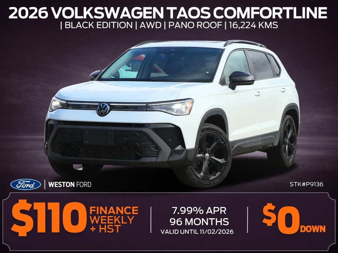 White 2026 Volkswagen Taos SUV / Crossover 8-Speed Automatic