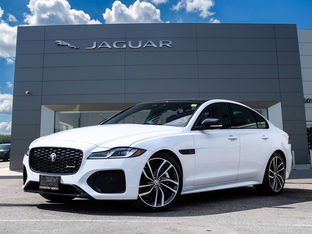 Fuji White 2024 Jaguar XF Sedan All-Wheel Drive 8-Speed Automatic