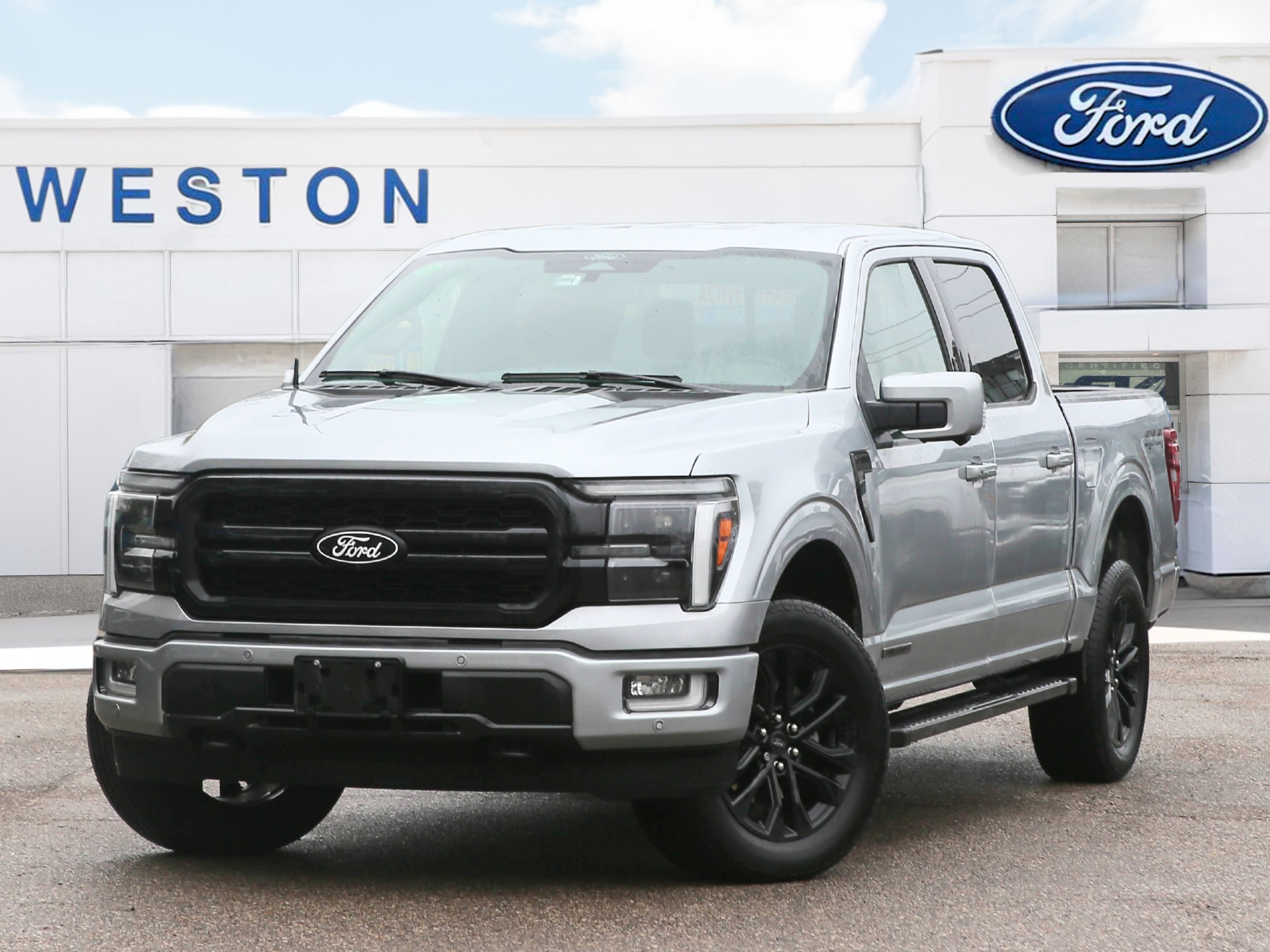Iconic Silver 2024 Ford F-150 Pickup Truck Four-Wheel Drive Automatic