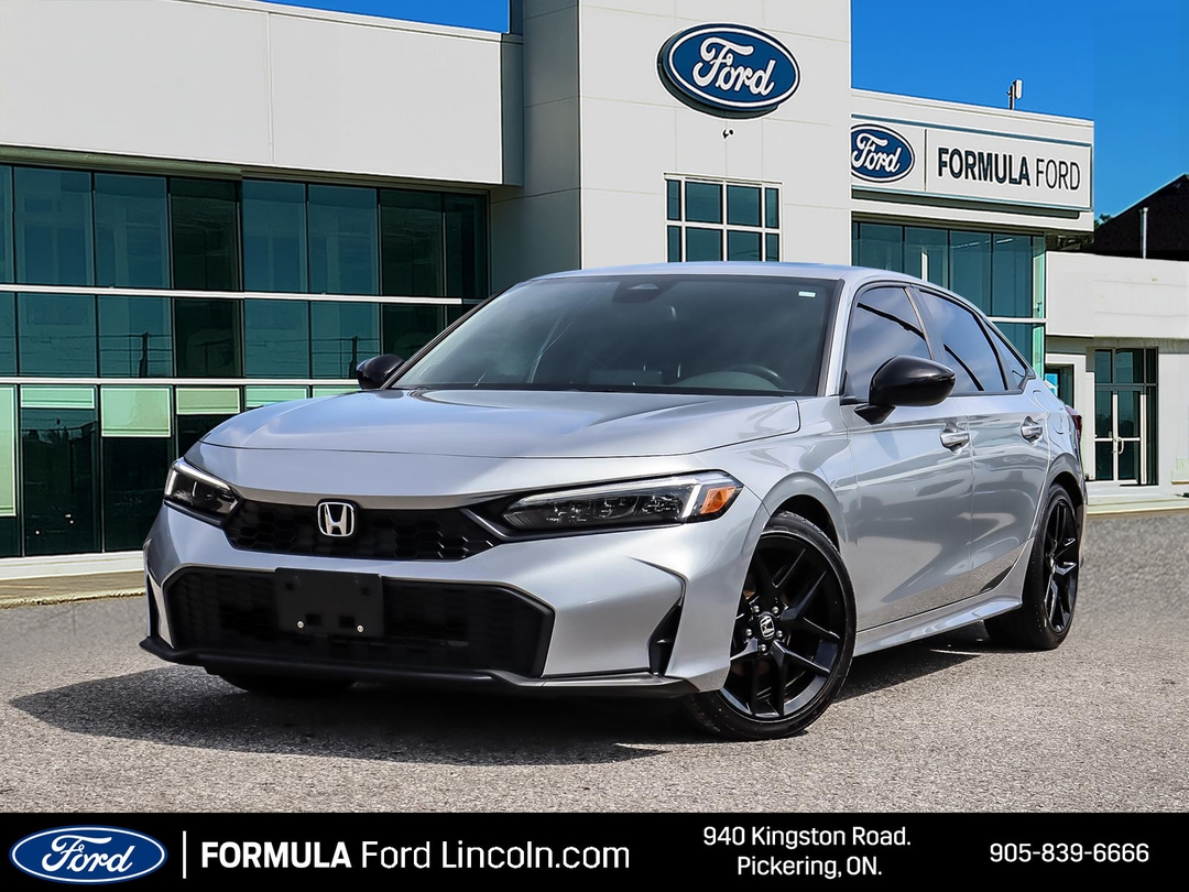 Silver 2025 Honda Civic Sedan Front-Wheel Drive