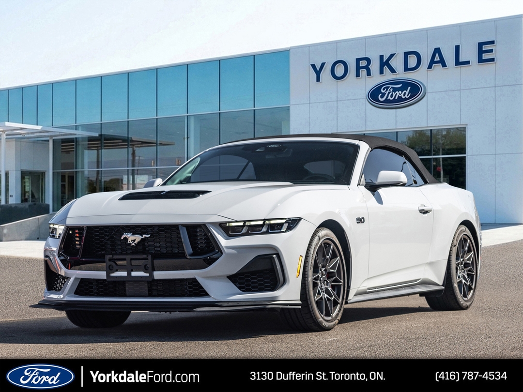 Oxford White 2025 Ford Mustang Convertible Rear-Wheel Drive Automatic