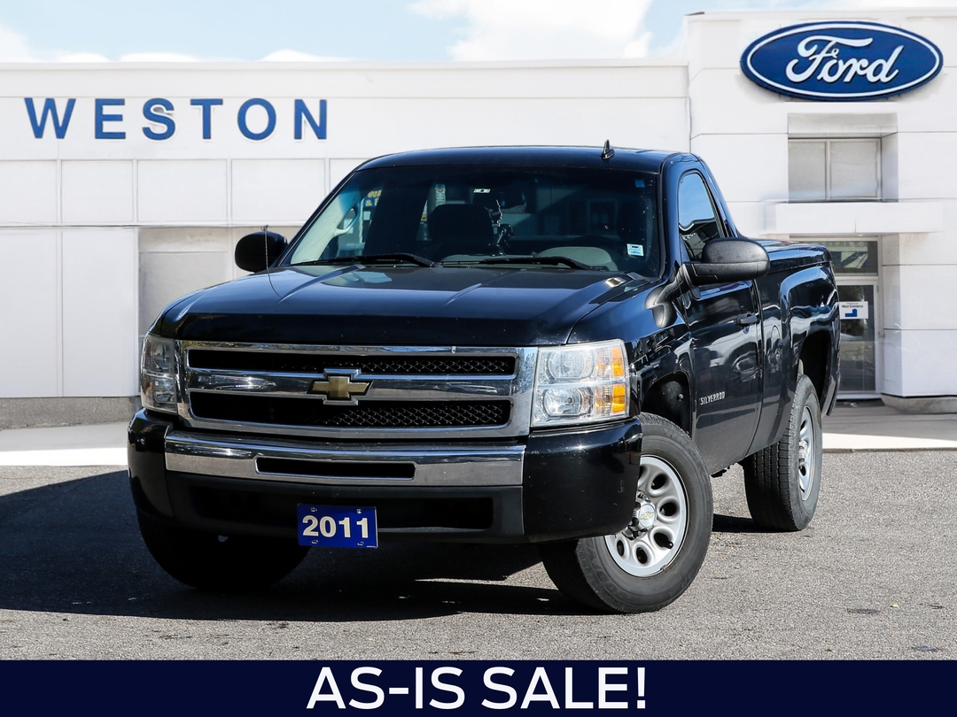 Black 2011 Chevrolet Silverado 1500 Pickup Truck 4-Speed Automatic Overdrive