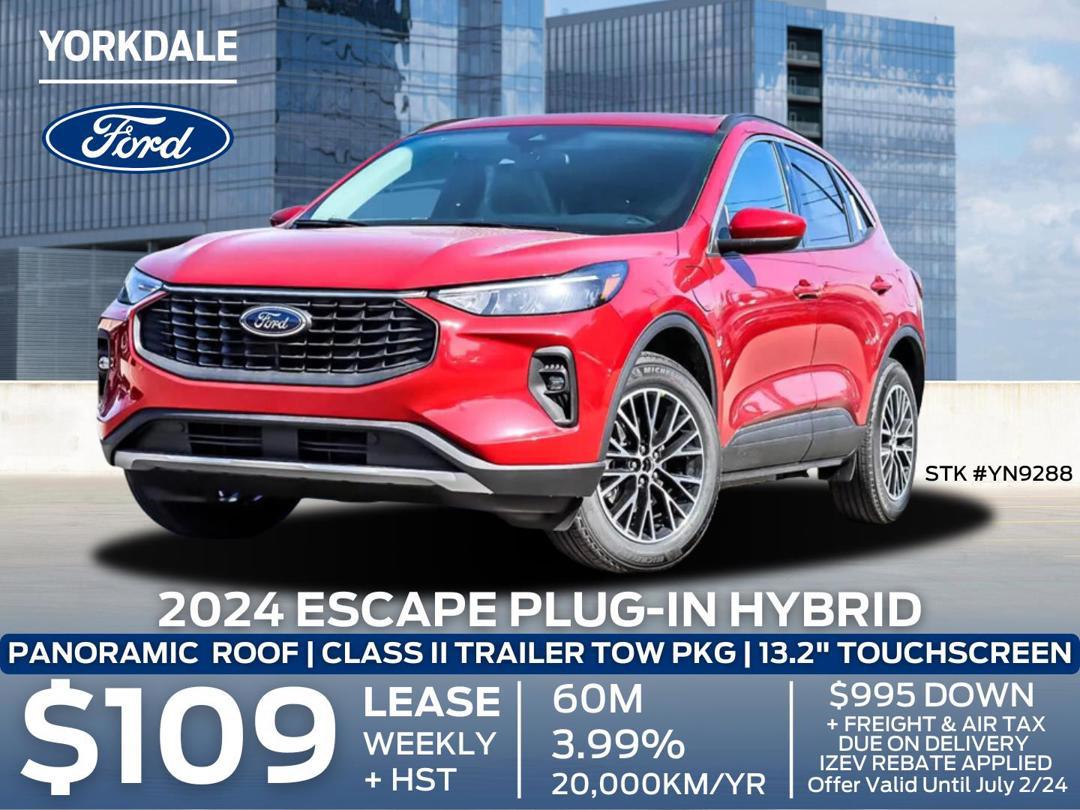 New 2024 Ford Escape PHEV YN9288 Toronto, ON Yorkdale Ford