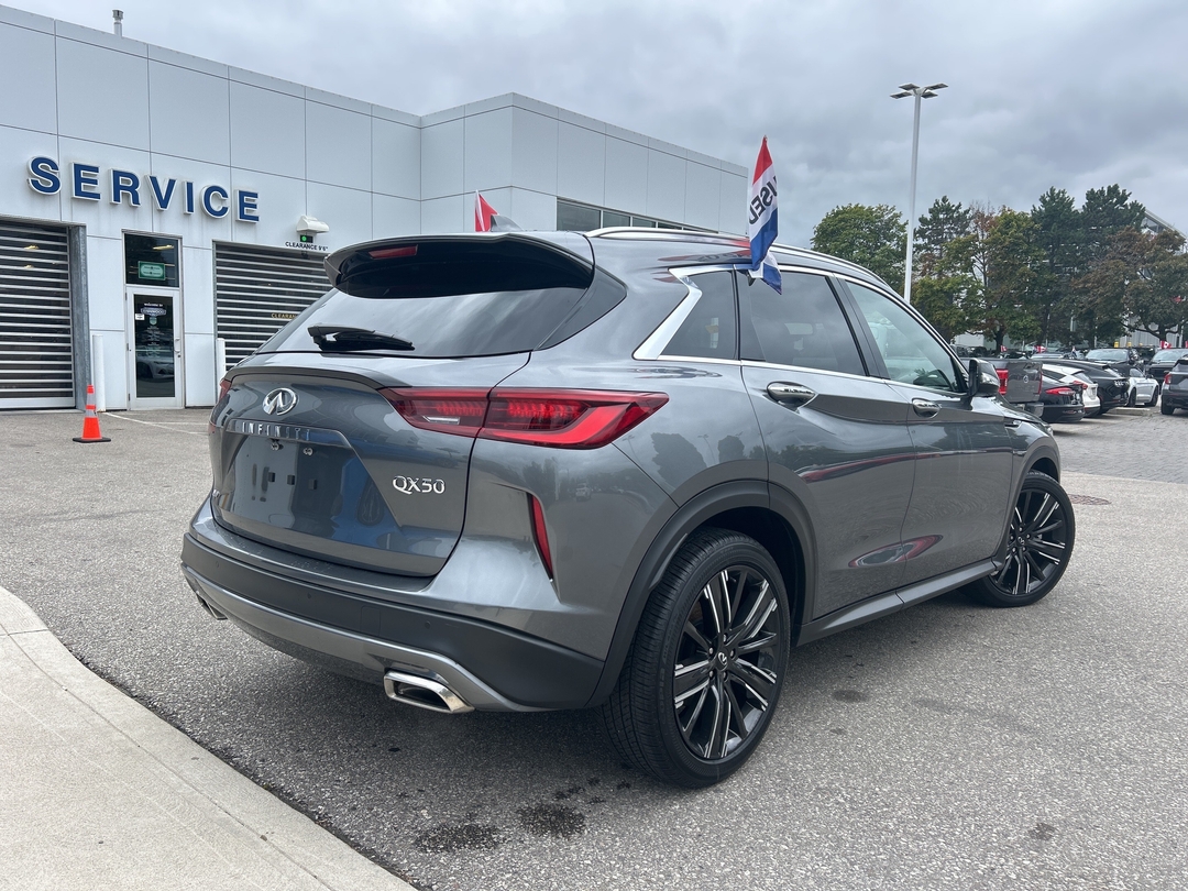 used 2022 INFINITI QX50 car, priced at $33,988