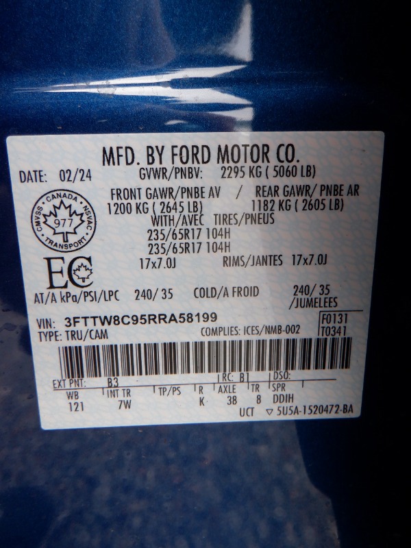 new 2024 Ford Maverick car, priced at $47,015
